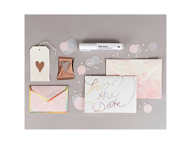 Transferfolie 9x15cm rosegoud p/6vel