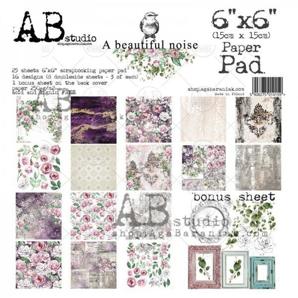 Paper pad A beautiful noise 15x15cm p/25vel