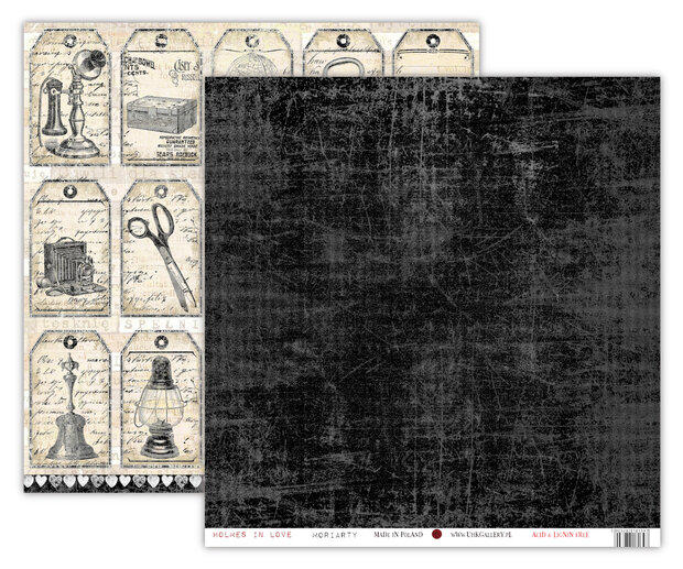 Plaatjes Holmes in love 30.5x30.5cm p/vel Moriarty