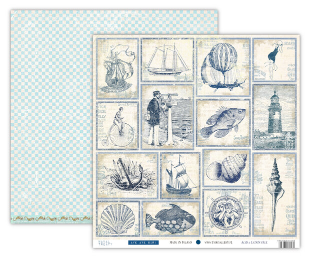 Plaatjes Navel Treaty 30.5x30.5cm p/vel Aye Aye