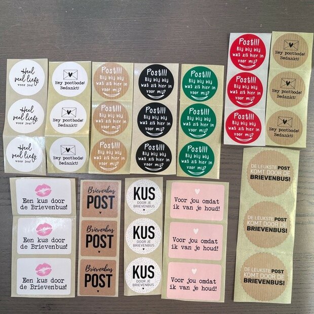 Stickerset post p/36st