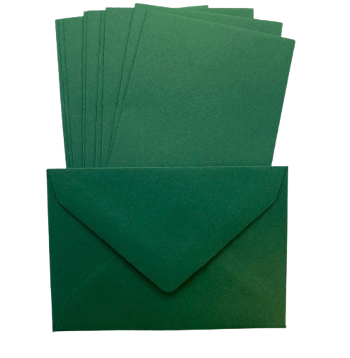 Envelop donkergroen 7x10cm p/10st 