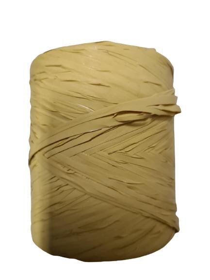 Raffia kraft poly 15mm p/200mtr