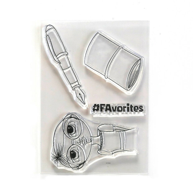 Clear stamp Art Journal Chick