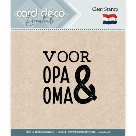 Clear Stamp Voor opa en oma p/st