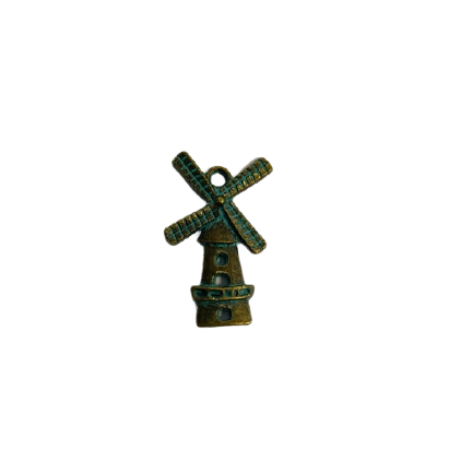 Bedel molen koper/groen 2.5cm p/st