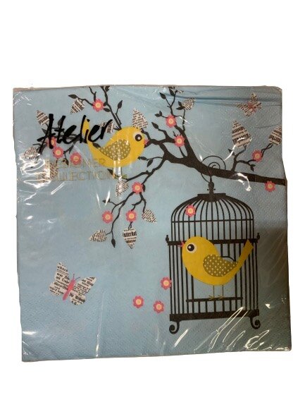 Servetten vogelkooi 33x33cm p/20st
