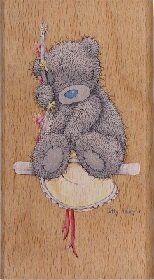 Me to you beertje schommel 11.4x6.4cm p/st