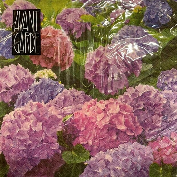 Servetten hortensia 33x33cm p/20st