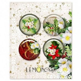 Embellishments Christmas Carols 2.5cm p/4st