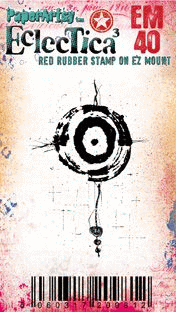 Rubber stamp bulls eye A7 p/st