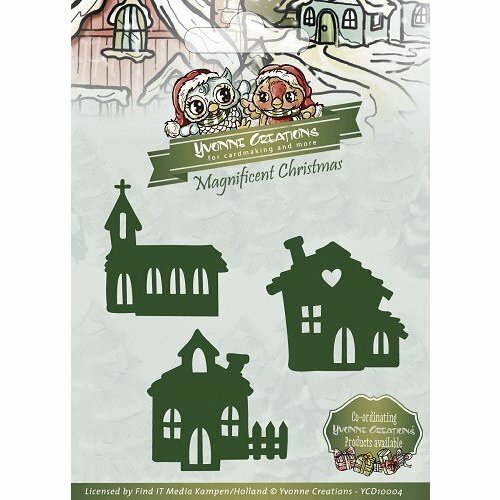 Stans magnificent christmas huisjes p/st