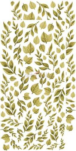 Basic Basic leaves set3 bruin 15x30.5cm p/18vel