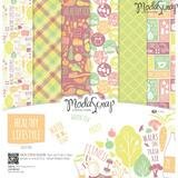 Paper pad 15x15cm Healthy lifestyle p/12vel