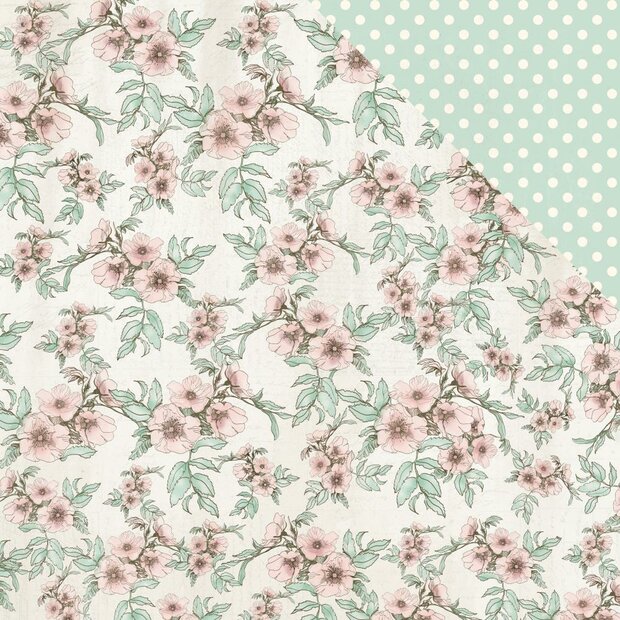 Scrappapier fairy garden Magical p/vel 30.5x30.5cm