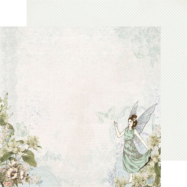 Scrappapier Pixie dust fairy garden p/vel 30.5x30.5cm