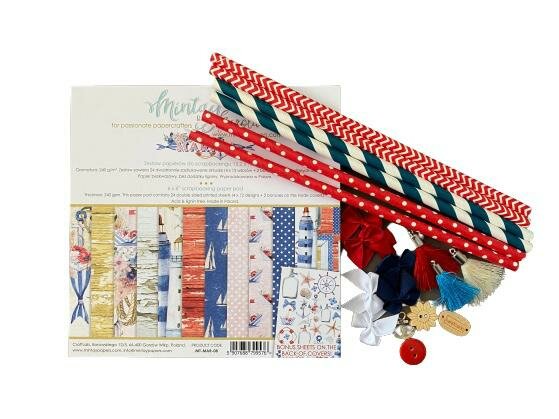 Accessoire set blauw/rood marina p/21st