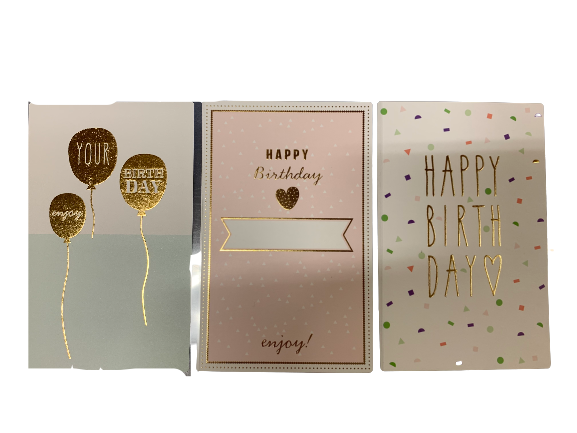 Wijnflesetiketten verjaardag 8.5x13.2cm p/3st