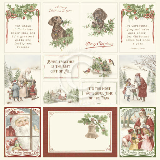 Scrappapier Let&#039;s Be Jolly I Images from the past 30.5x30.5cm p/vel