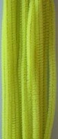 Chenille fluor geel 0.6x30cm p/20st draad