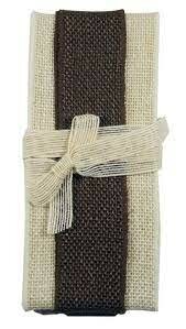 Jute Creme/bruin p/set