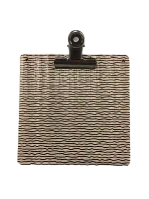 Klembord vierkant met horizontale streep 17x17cm p/st