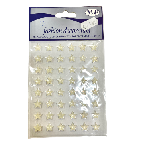 Stickers ster glitters 12mm p/48st
