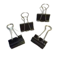 Foldback klem 25mm p/st zwart