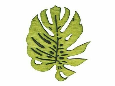 Houten bladeren 4cm  p/24st groen