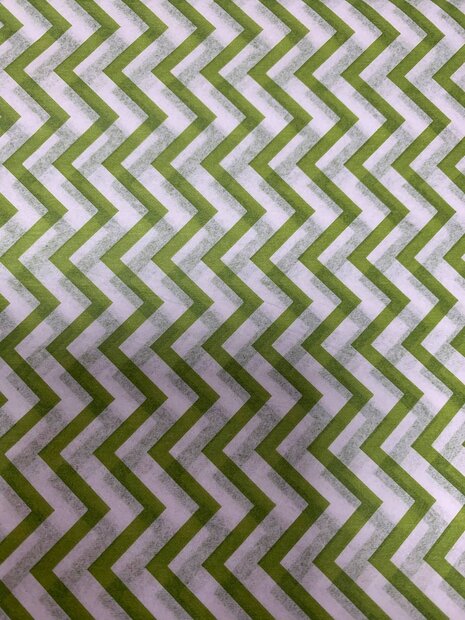 Vloeipapier groen chevron 50x75cm p/12vel wieber