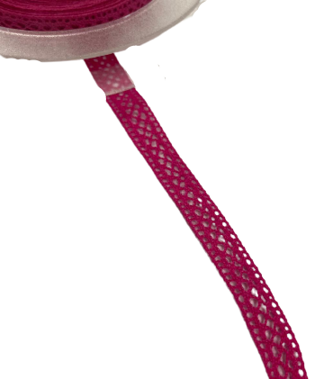Kant fuchsia 10mm p/3mtr new lace