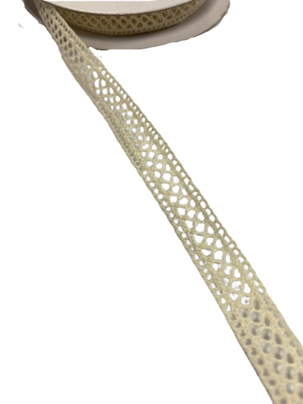 Kant creme 10mm p/3mtr new lace