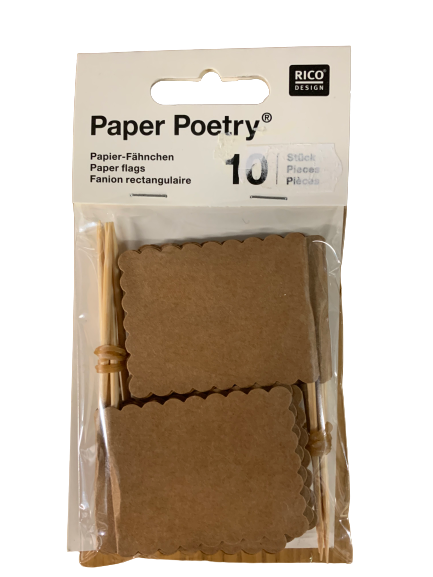 Prikker vlag kraft 7.5cm p/10st