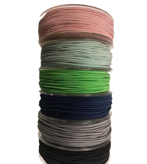 Elastiek 12kleurenx1mtr p/set 1.8mm