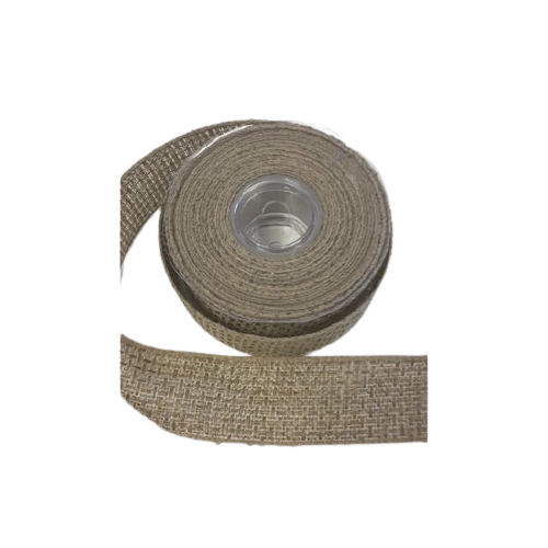  Lint jute 38mm p/mtr verstevigd met ijzerdraad 