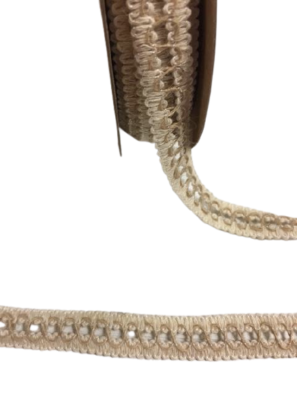  Lint jute creme rond 16mm p/mtr