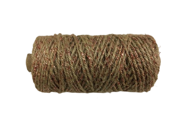Flaxcord rosegoud deluxe 2mm p/50mtr