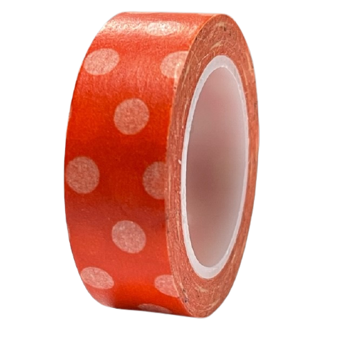 Masking tape oranje stip 15mm p/10m