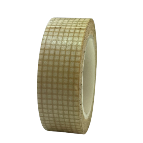 Masking tape bruin strepen 15mm p/10m