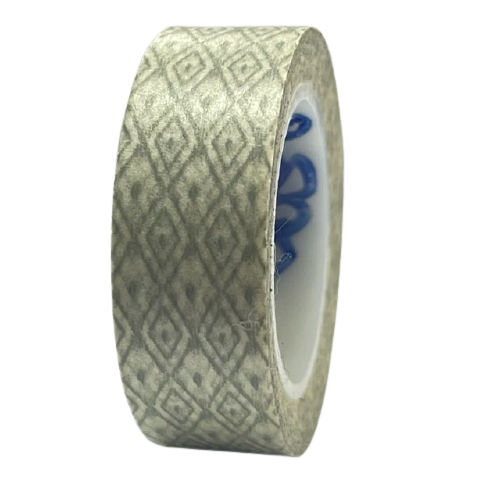 Masking tape grijs ruit 15mm p/10m
