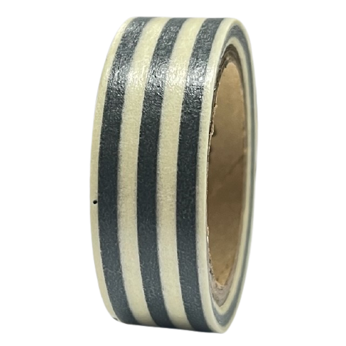 Masking tape grijs brede streep 15mm p/10m 