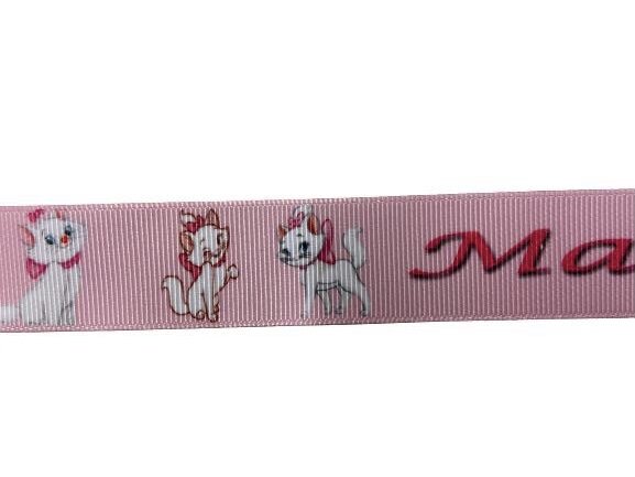 Lint roze poes Marie 22mm p/m