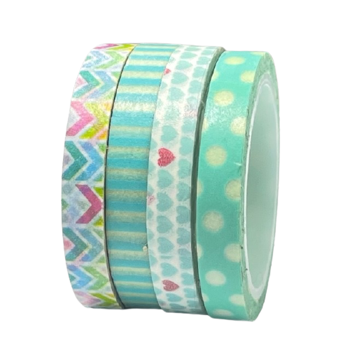 Masking tape blauw set 2 5mm p/4st