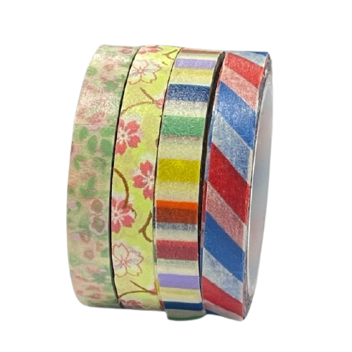 Masking tape diverse kleuren set 8 5mm p/4st