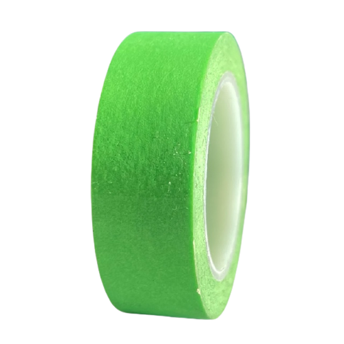 Masking tape neon groen effen 15mm p/10m