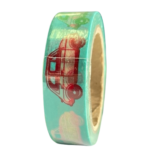 Masking tape blauw auto 15mm p/10m