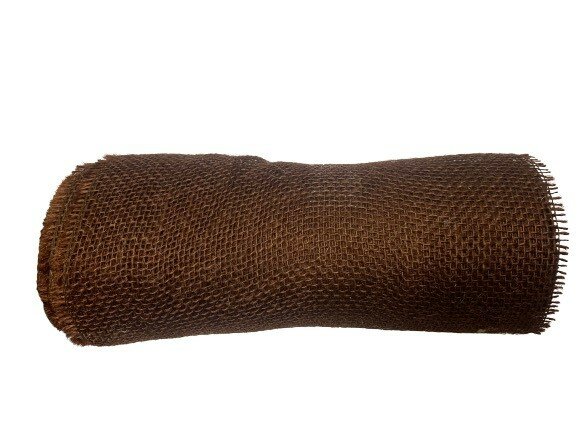 Jute Band donkerbruin 30cm p/m
