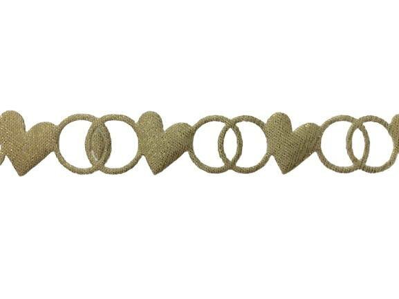 Lint goud hart ring p/m puffy