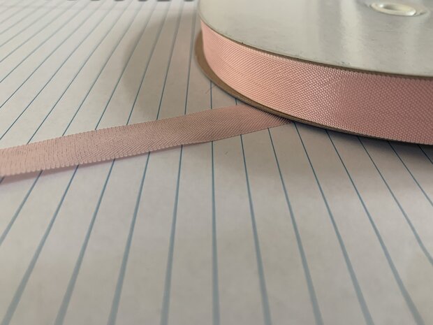 Seambinding Baby Pink F77 15mm p/mtr kreukellint 