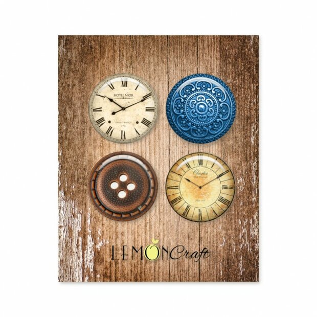 Embellishments Gentlemen 2.5cm p/4st